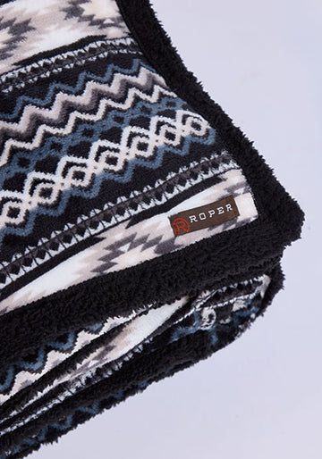 Roper Fuzzy Fleece Throw Blanket